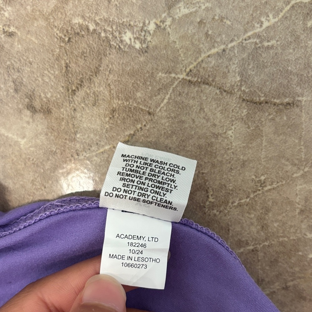 Purple Athletic Drawstring Shorts - Picture 5 of 5